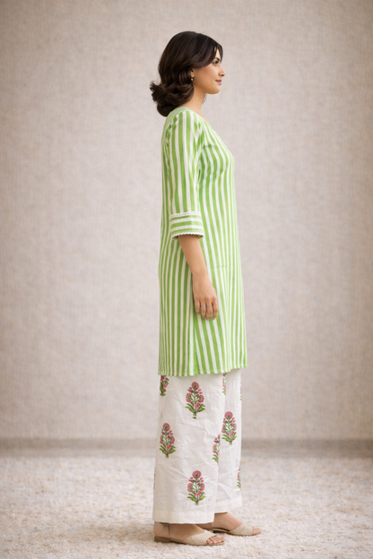 Gulbagh Green Co‑ord Set