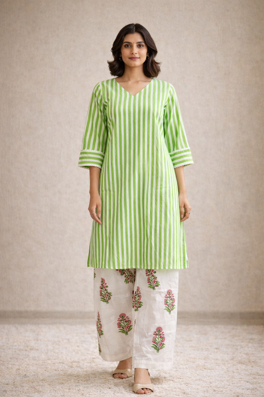 Gulbagh Green Co‑ord Set
