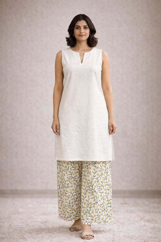 Fiza‑E‑Bahar White Set