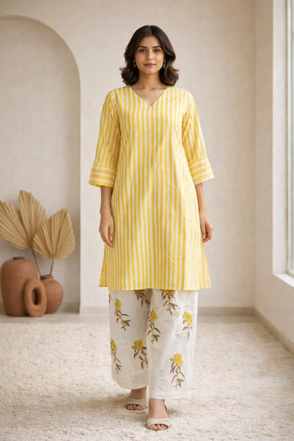 Gulbagh Yellow Co‑ord Set